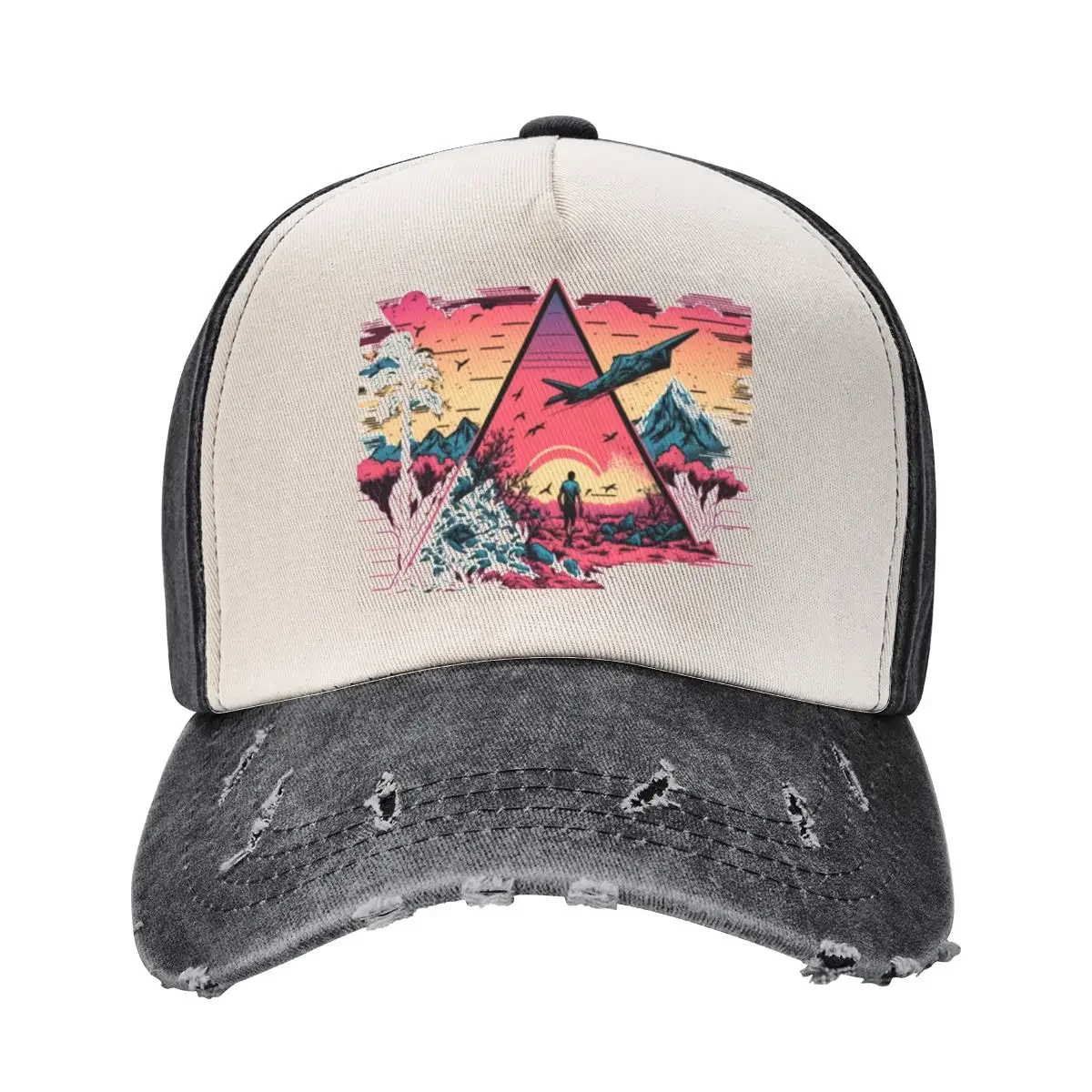 

Retrowave Synthwave style Baseball Cap Designer Hat Unique hats Trucker Hat Sports Cap Women's Hats 2025 Men's