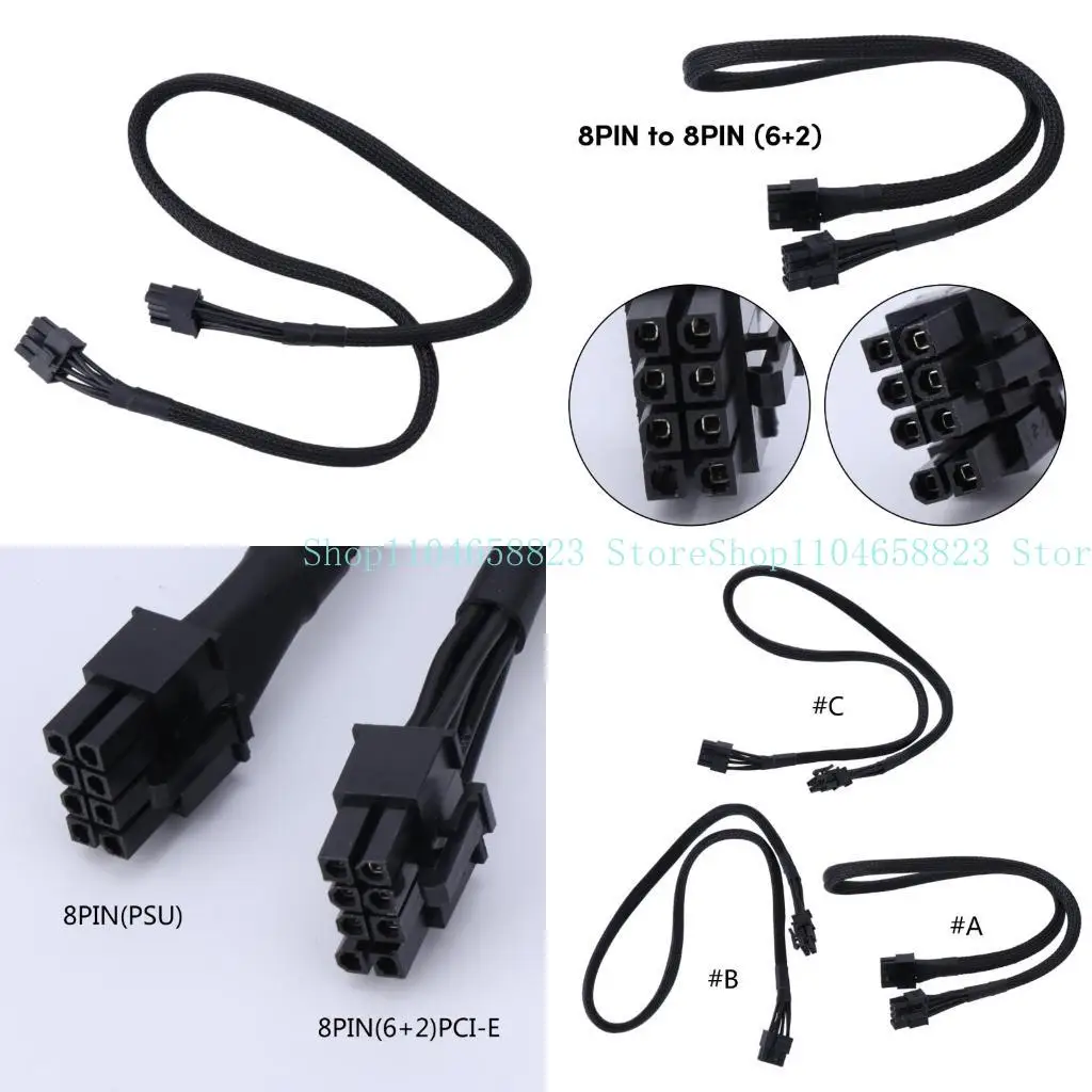 

652F GPU от 8PIN до 8PIN (6+2) кабель питания для AGK750 AGK850 AGS750 RM1000X GPU PCIE 8PIN 6+2PIN до PCIE CPU 8PIN