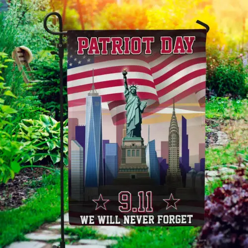 Патриот 9 11 Мы никогда не забывайте флаг — флаг мемориального сада 9-11 лет