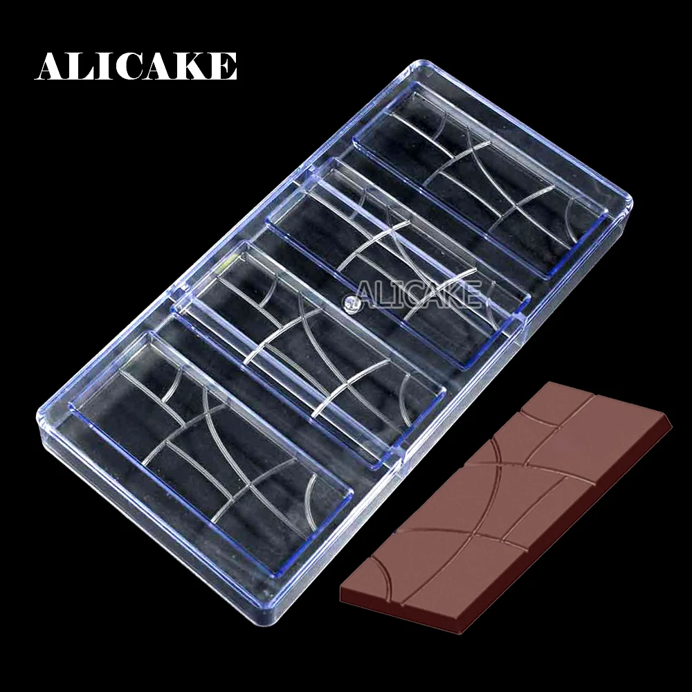 Chocolate Bar Mold Polycarbonate Confectionery Utensils for Chocolate Candy Bonbons Mould Acrylic Baking Pastry Bakery Tools