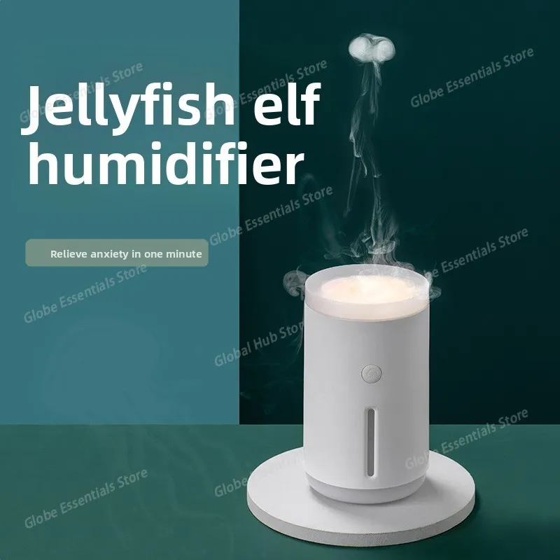 Ultrasonic Air Humidifier USB Portable Aromatherapy Essential Oil Diffuser with Warm Lamp Aroma Diffuser
