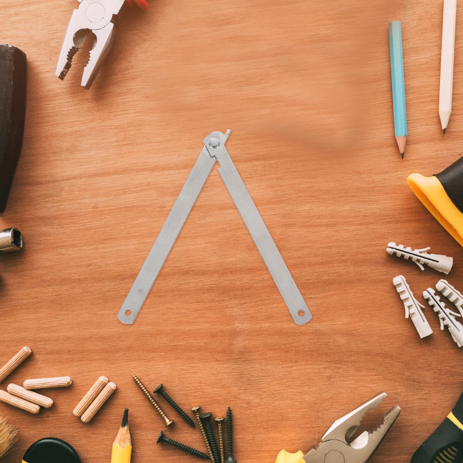 

2Pcs Stainless Steel Folding Table Rod Connectors Adjustable Lid Support Hinges for Furniture Cabinets Boxes Chest Hardware