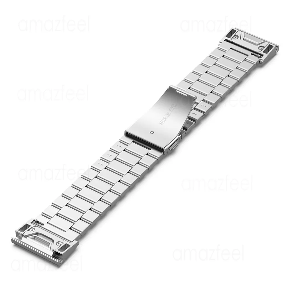 Cinturino in metallo da 26 mm per cinturino in acciaio inossidabile Garmin Fenix 8 51 mm per braccialetto Garmin Fenix 7X/6X Pro/5X Plus/Enduro3 Quick Fit