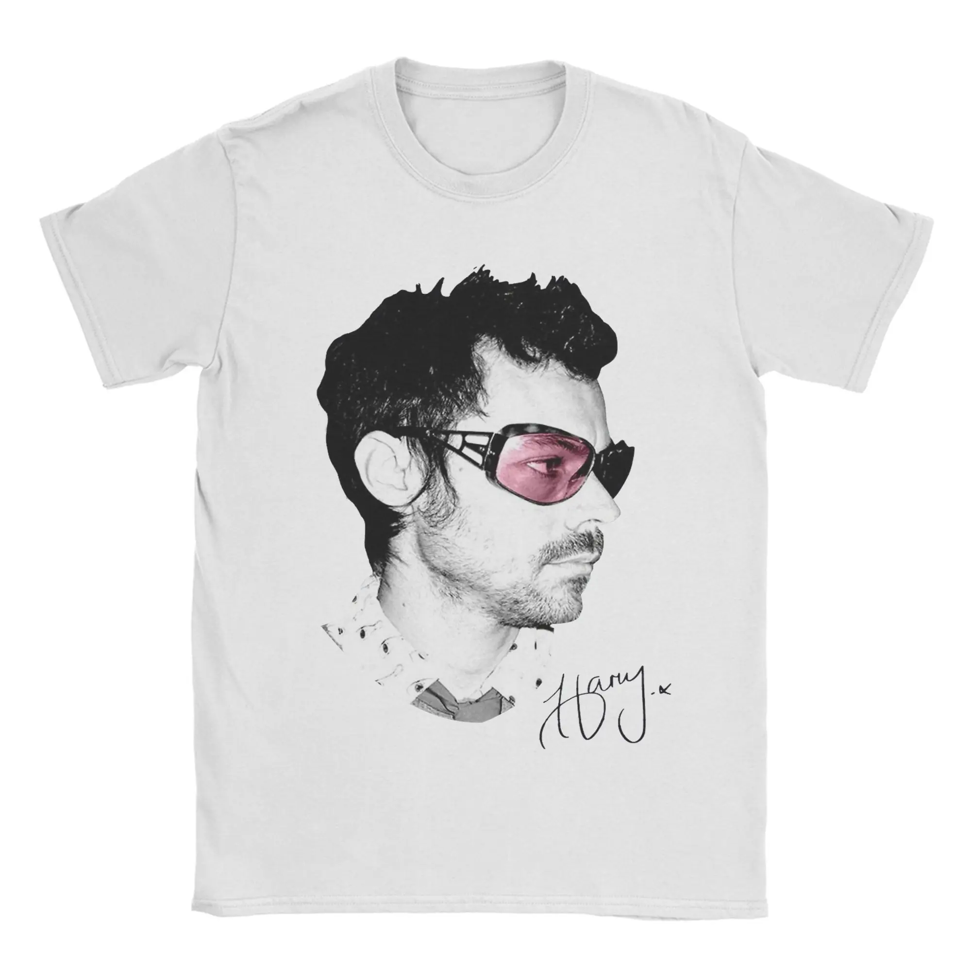 Men Harrys Styles Kiss and Disco Big Face T Shirts  100% Cotton Tops Creative Short Sleeve Round Neck Tees Printed T-Shirt