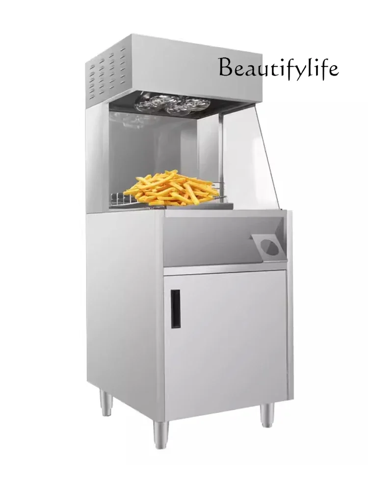 

Vertical French fries workstation French fries insulation table Workstation French fries slot Special for burger shops