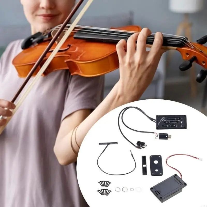 Advanced Electric Violin Pickup System Adjustable Frequency Response Noise Reduction 