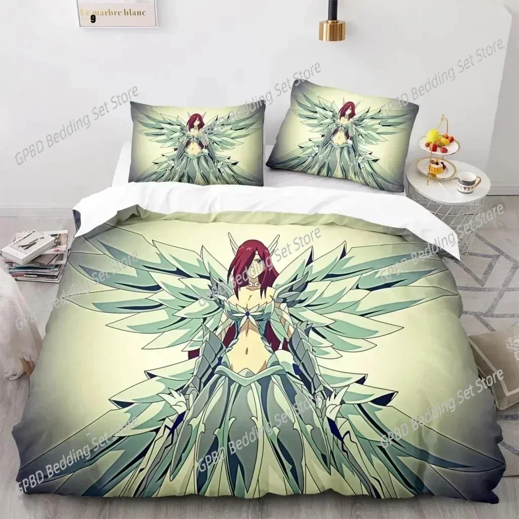 

Fairy Tail Anime Natsu Bedding Sets Exquisite Bed Supplies Set Duvet Cover Bed Comforter Set Bedding Set Luxury Birthday Gift