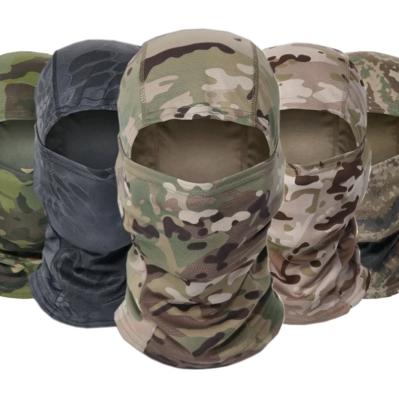 

Camouflage Outdoor Riding Mask Outdoor Sun Protection Single Hole Quick Dry Mesh Mask