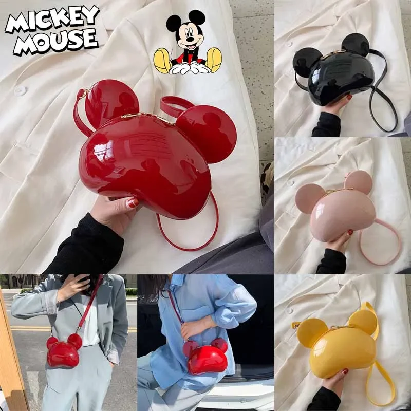 Disney Women\'s Bag Mickey Mouse Cartoon Shape Shoulder Bags Cute Girl Messenger Bag Coin Purse Fashion Anime Women Bags Gifts