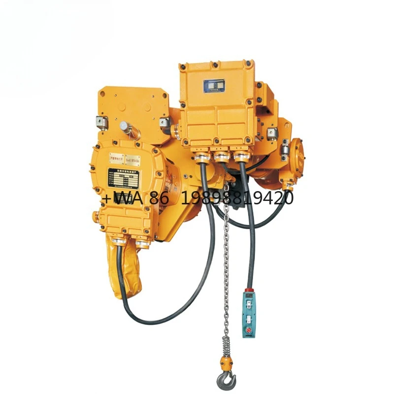 Guindaste a Prova De  Explosion-Proof Crane Talha De Corrente Chain Block Hoist  for Underground Mine 10T Safety Anti-Explosion
