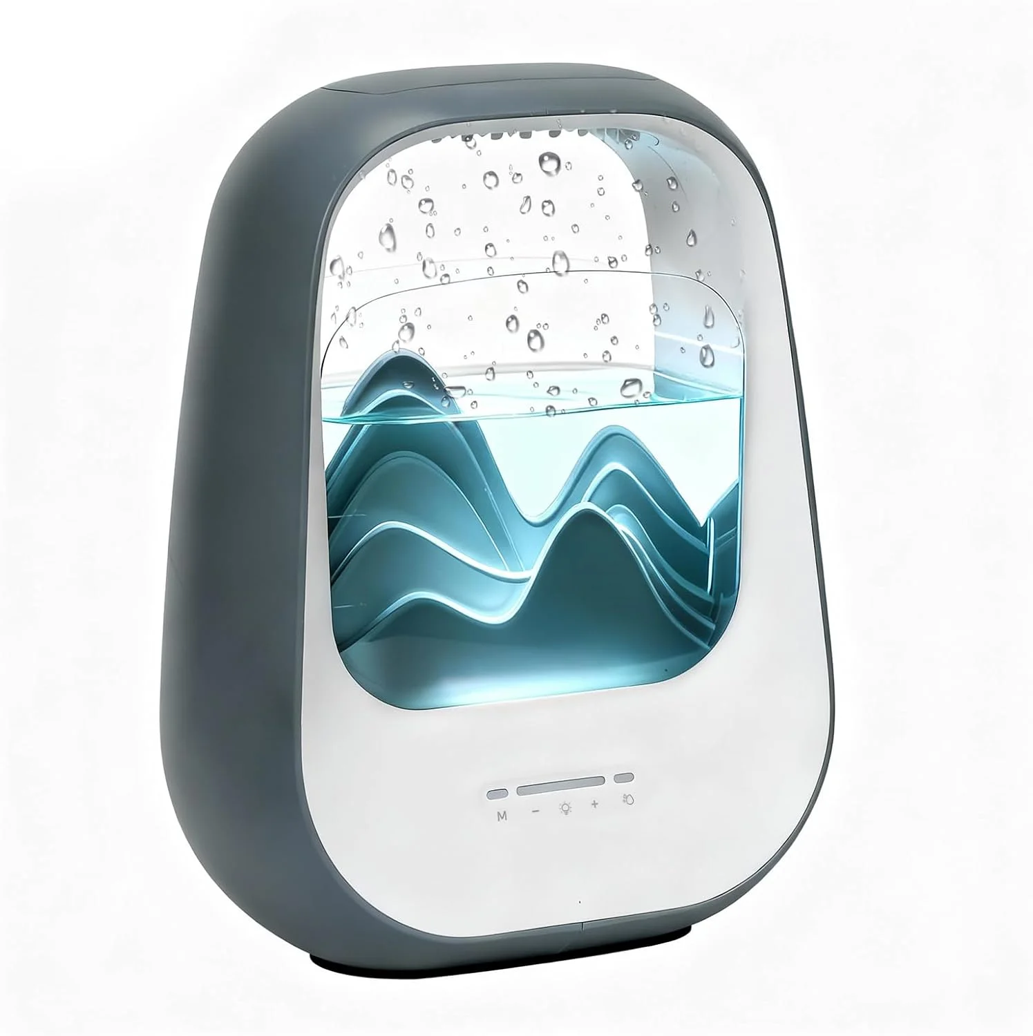 

White Noise Sleep Speaker Desktop Raindrop Ornament Humidification Bluetooth Speaker Night Light Speaker All-in-One Soundbox