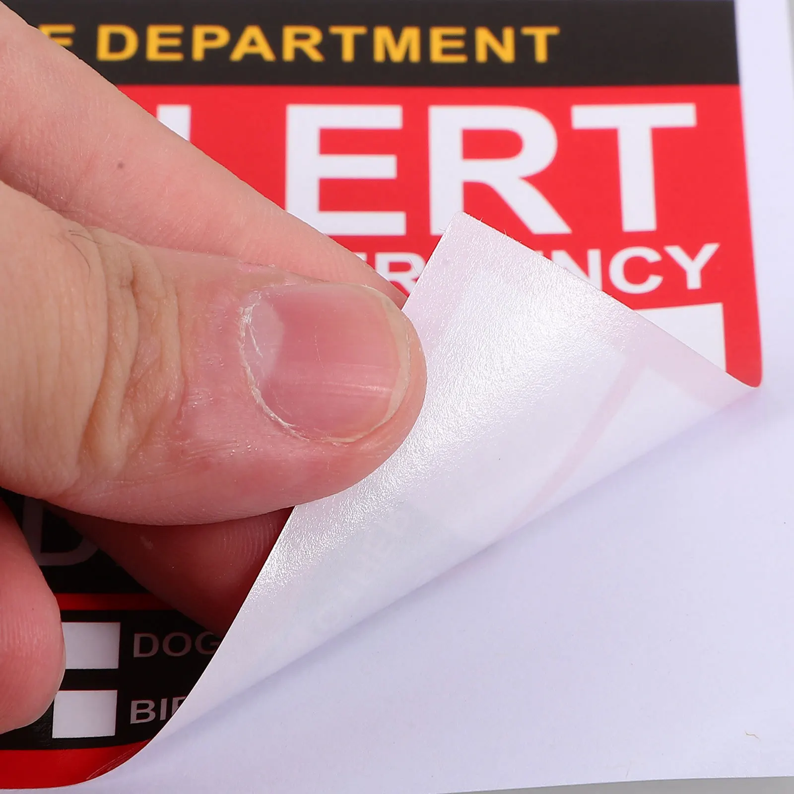 20 Sheets Emergency Alert People Finder Stickers Decal Safety Sticker Window Door Emergency Fire