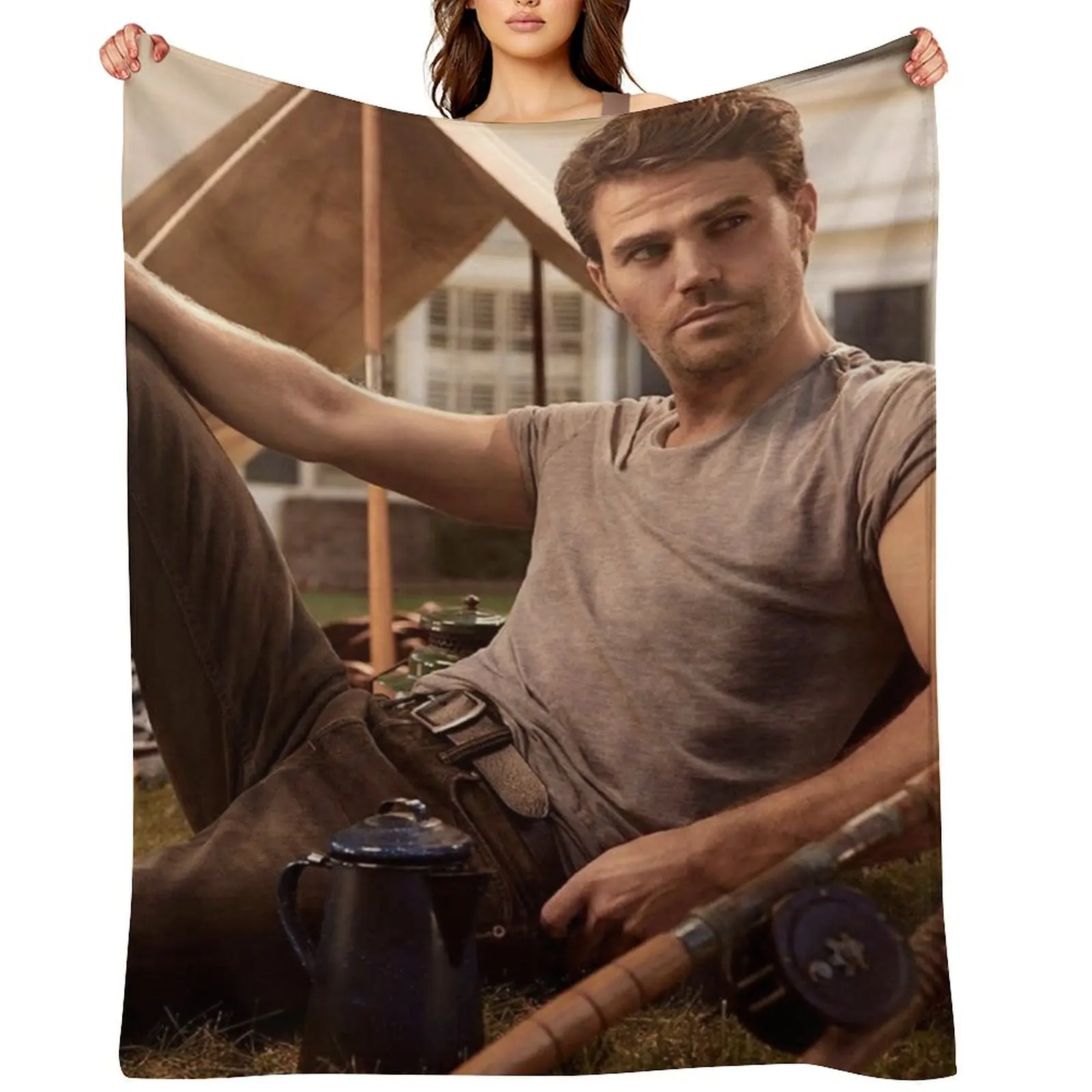 

paul wesley Throw Blanket Winter beds anime Soft Beds Personalized Gift Blankets