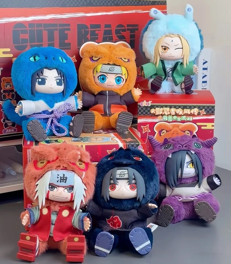 In Stock Toptoy Eaki Naruto Series Cute Blind Box Toys - Konohagakure San'In Jiraiya Orochimaru Tsunade Collectible Trendy Gifts
