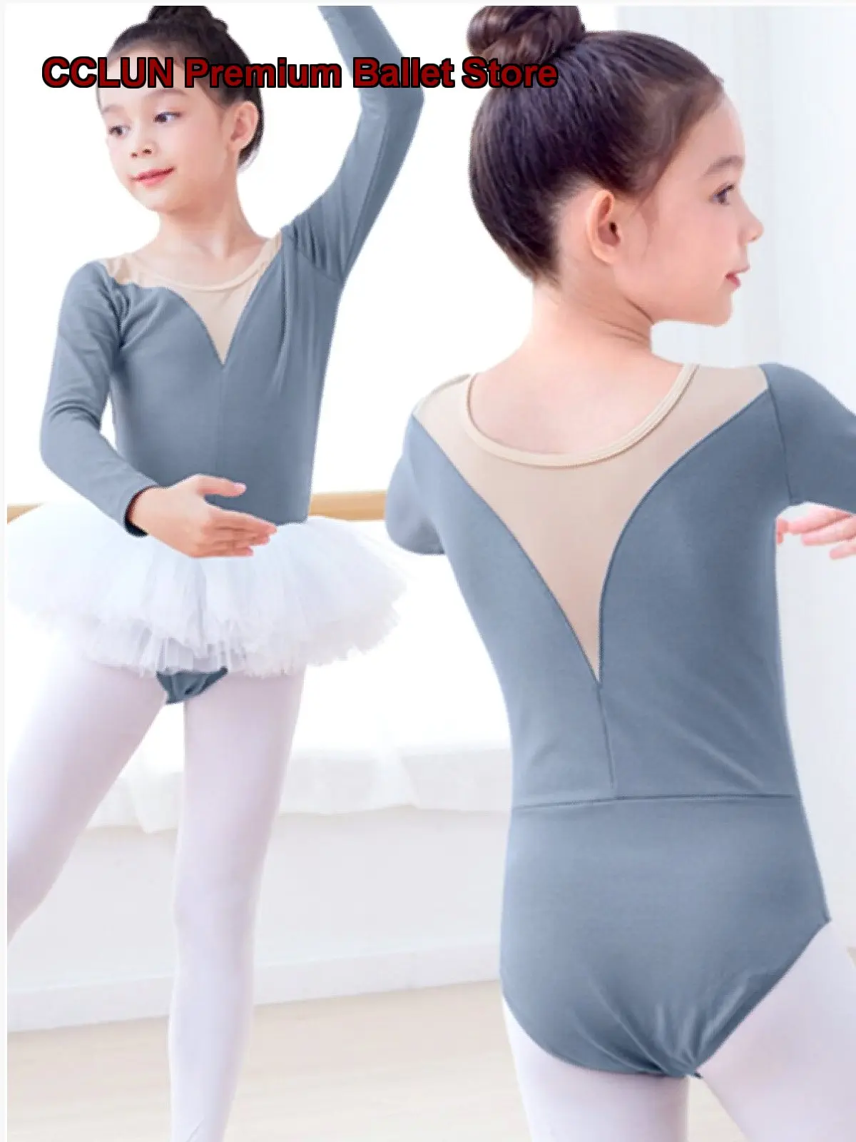 2024 Children's Dance Dress Girls' Fishtail Mesh Costume Art Exam Practice Leotard Chinese Jumping Gymnastics Leotard Kids