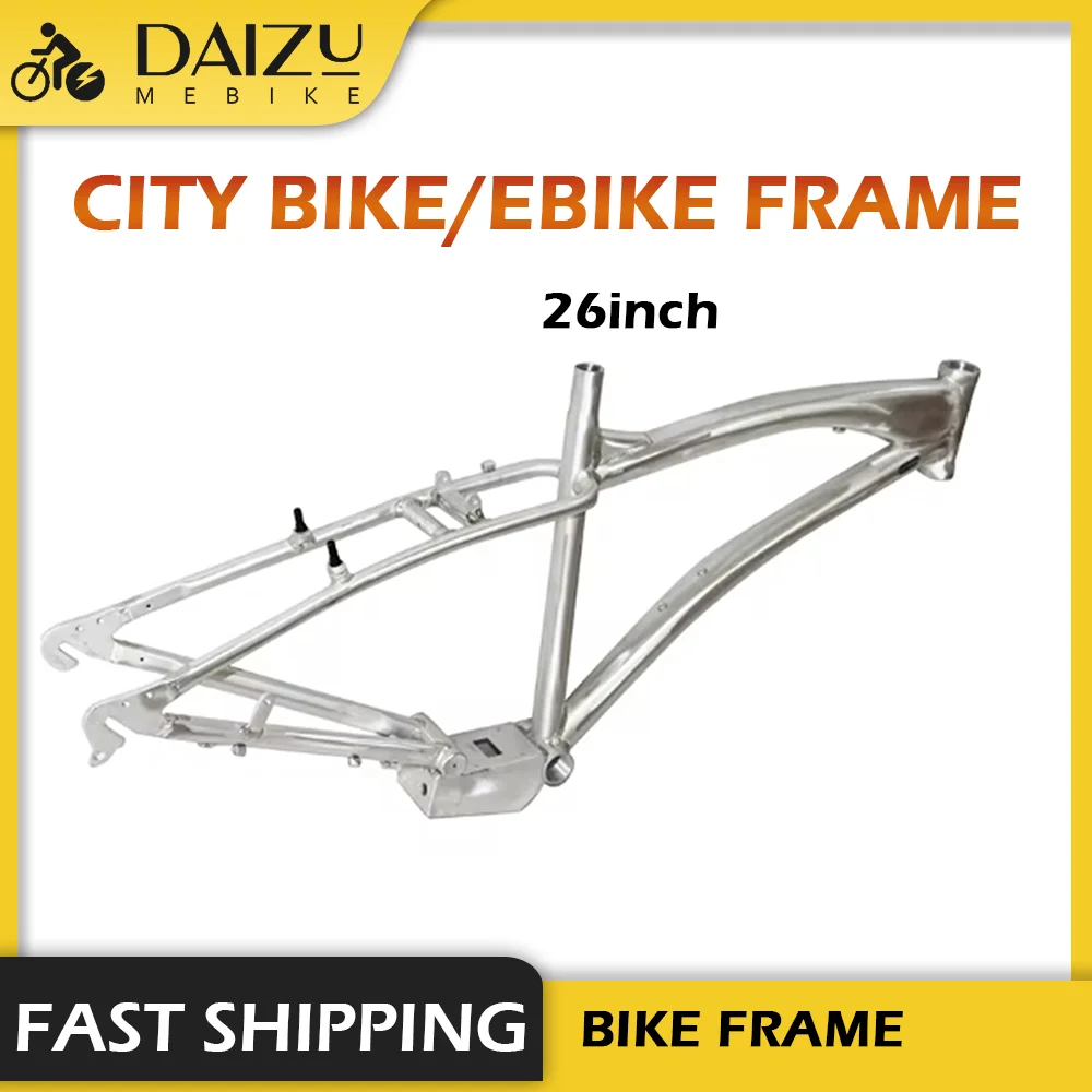 

MTB 26 Inch Bike Frame Speed V Brake Pieces 26 Ebike Frameset Aluminum Alloy for Adult Bike Rim Bicycle Cycling Accessories