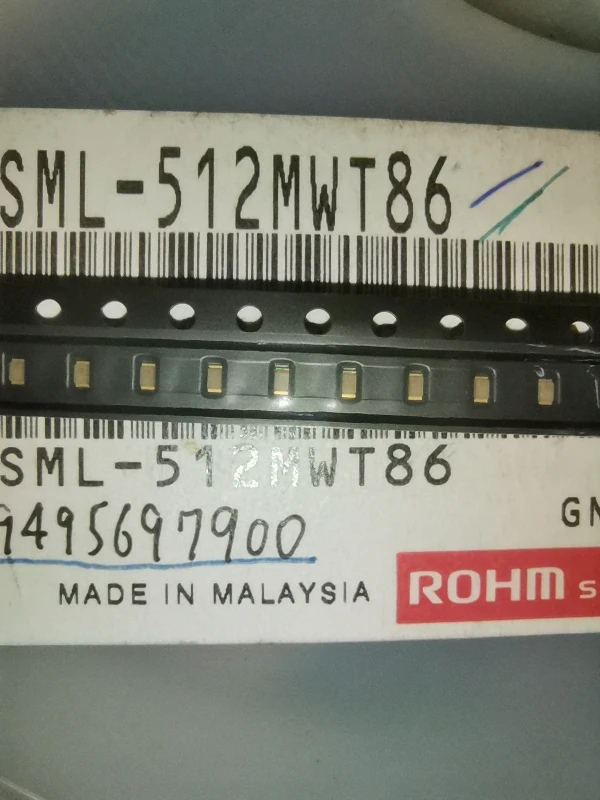 

50 шт./SML-512MWT86 0603 (1608) желто-зеленый светодиодный индикатор SMD