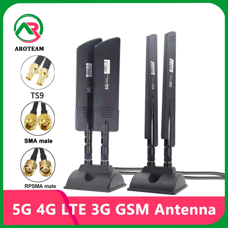 信号増幅器,改善,バンド,高ゲイン,22dBi,ipi,hi-fi,s9 rp sma,5g,4g,lte,3g,gsm,600-6000mhz,2 x2ケーブル用