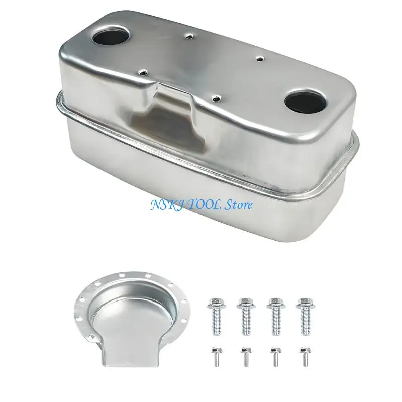 L8RC Mower Exhaust Muffler Two-Port Metal Part for 951-0616B Upkeep Tasks