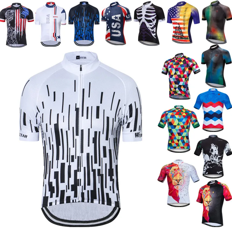 

Weimostar Summer Cycling Jersey Men Short Sleeve Bicycle Jersey Road Bike Shirt Pro Team Mountain Biking Wear Cycling Clothing