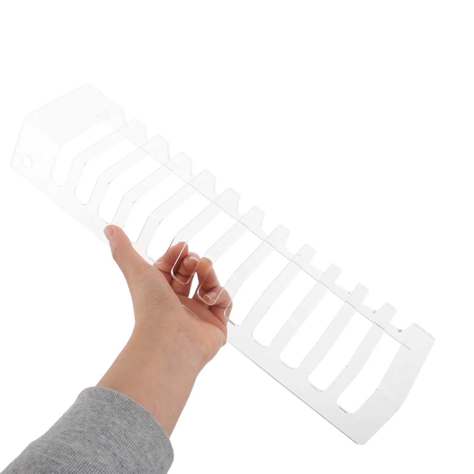 

Органайзер для бейсболок на 12 слотов из прозрачного акрила, современная настольная подставка для демонстрации головных уборов, настольный держатель для хранения бейсболок для розничной торговли