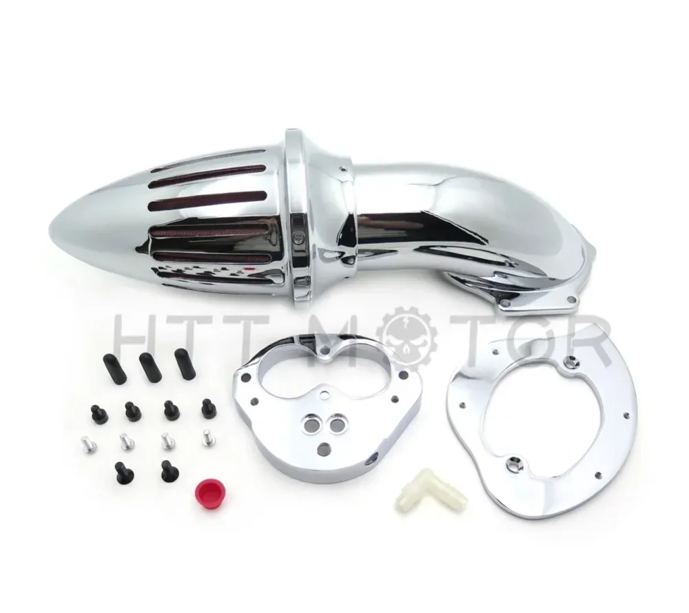 فلتر مجموعات منقي الهواء لقطع غيار الدراجات النارية Kawasaki Vulcan 1500/1600 Classic 2000&UP كروم/أسود