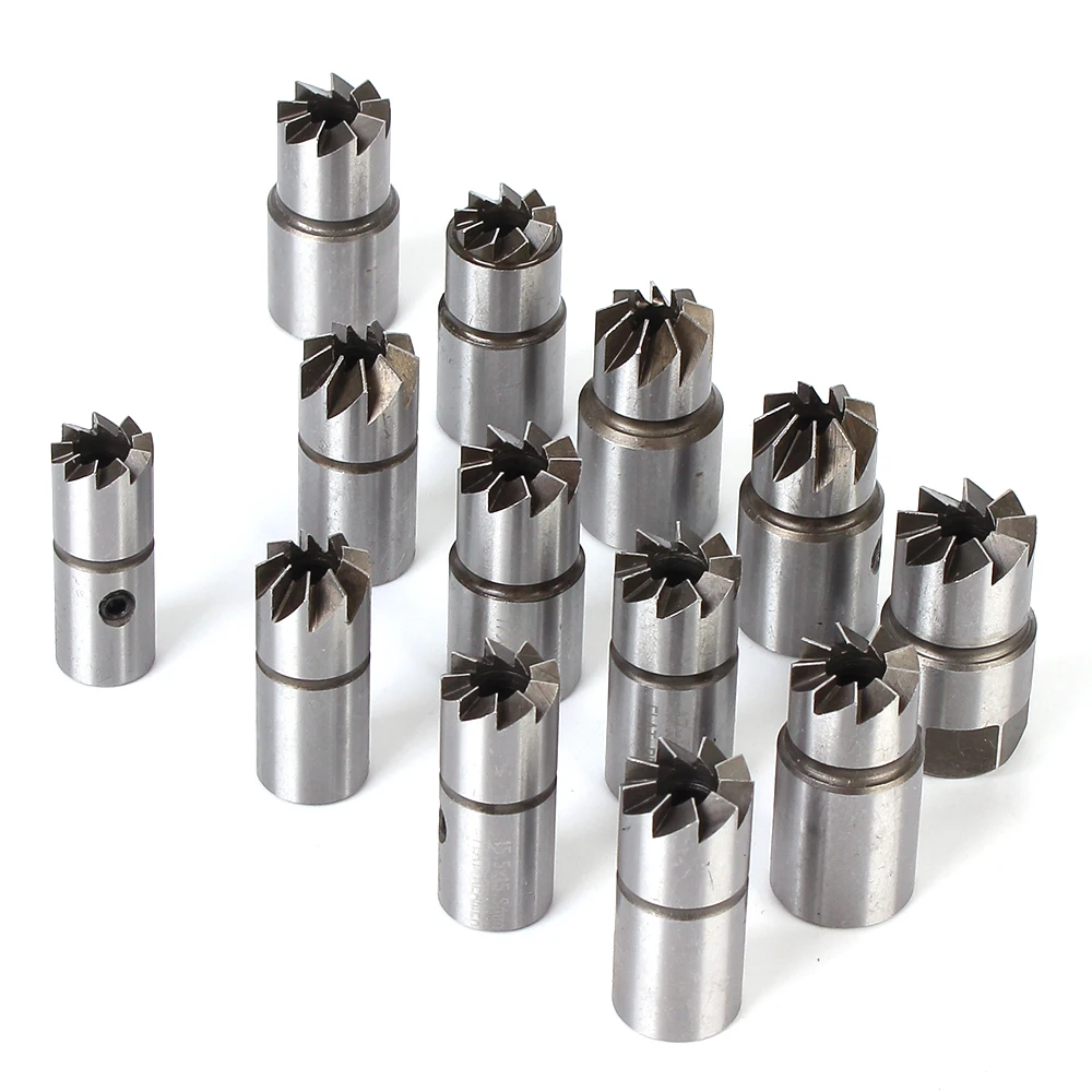 Carbon Remover Auto Repair Tools Car Accessories 6/8/11/17 pcs/set Cleaner Tool Diesel Injector Seat Cutter set