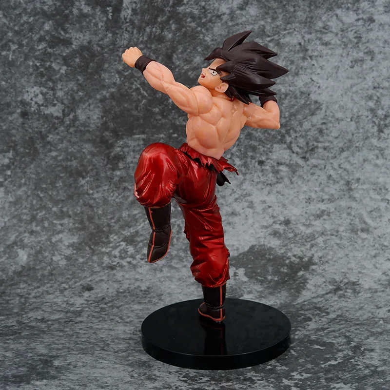 22cm dragon ball saiyan son goku anime figura de ação estatueta pvc modelo artesanal ornamento brinquedos presentes coleção estátua desktop