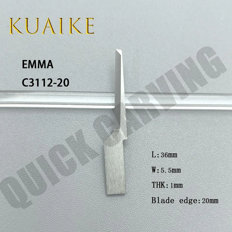 10 قطعة EMMA كربيد التنغستن تهتز شفرة الجلود قطع سكين لصناعة الأحذية C3112-5 C3112-10 C3112-15 C3112-20 C3112-25