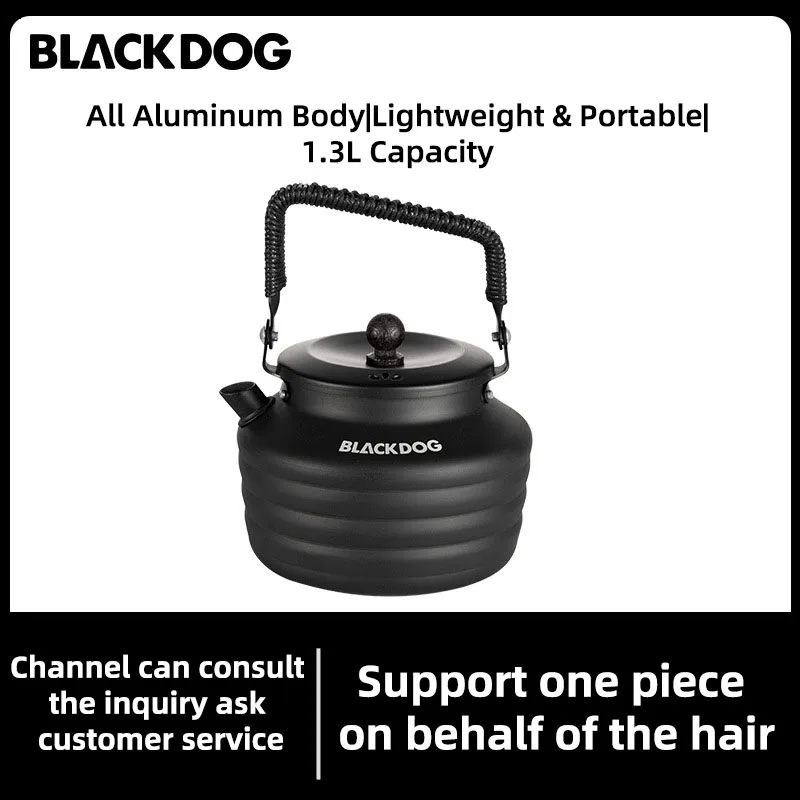 Blackdog Lightweight Aluminium Kettle High and Low Temperature Resistant Outdoor Portable Tea Kettle Field Boiling Kettle