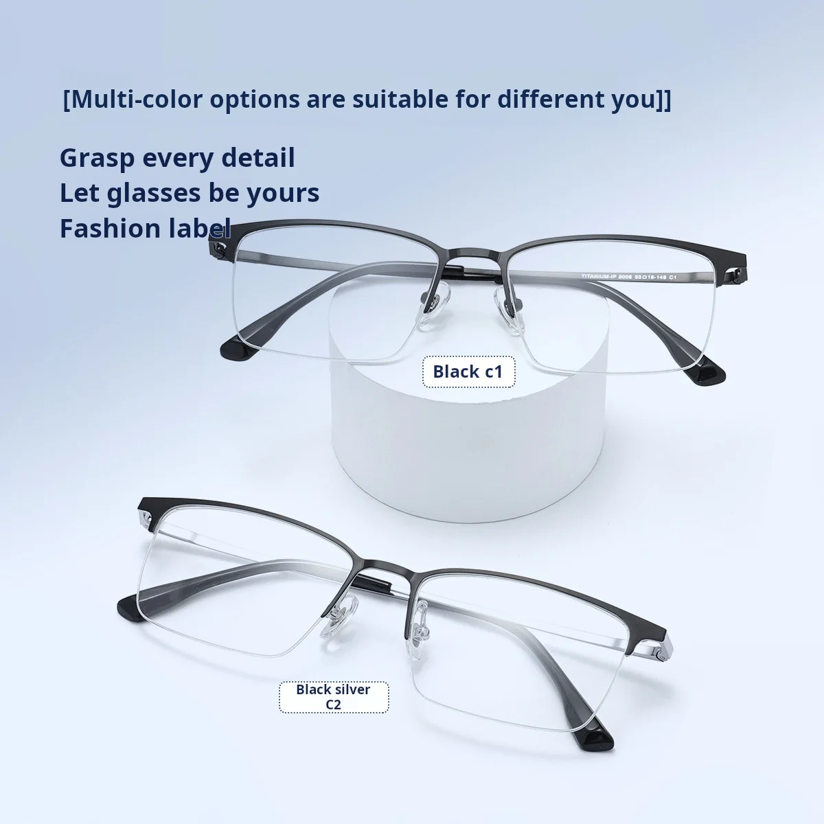 MOMOJA Kacamata Magnetik Titanium Murni Tren Mode Klip Pasar Malam Terpolarisasi Kacamata Resep Optik Pria Empat Dalam Satu