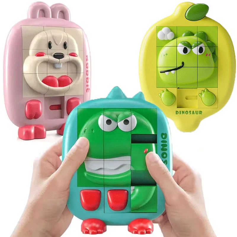 

3D Maze ball Animal Huarong Road Slide Puzzle Games Children Board Game Thinking Training Nine Grids Educational Puzzles Toys