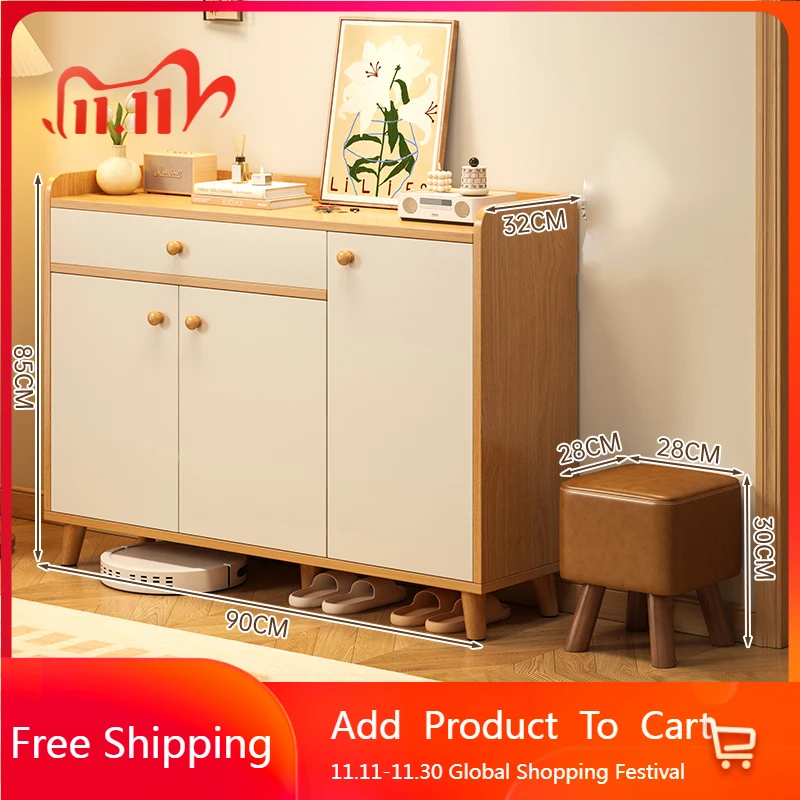 

Slippers Drawers Shoe Cabinet Organizer Storage Living Room Hidden Shoe Shelf Bedroom Hallway Box Archivadores Salon Furniture