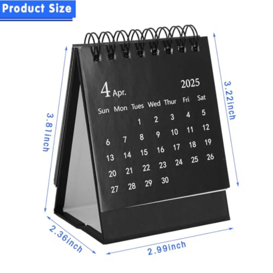 2025 Desk Calendar Sng Flip Mini 2025 Desktop Calendar for Planning Organizing Daily Scheduler Suit for Home School Office Tabl