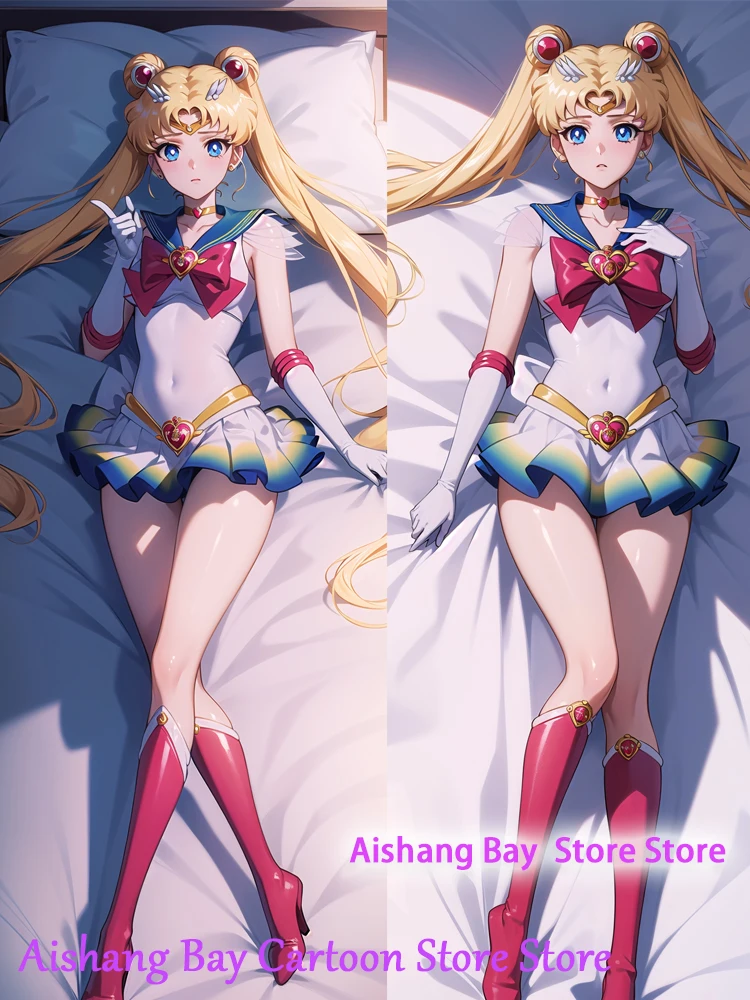 

Dakimakura Anime Pillow Cover Sailormoon Double Sided Print Life-size Body Decoration