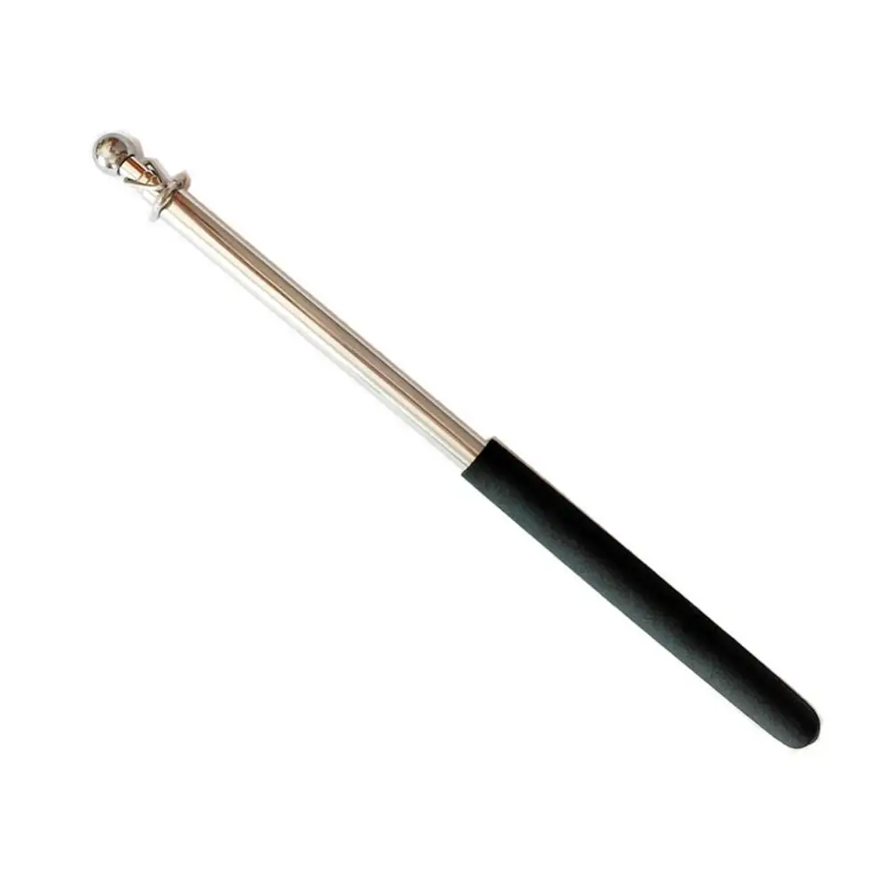 1m Telescopic Pointer Teaching Resource Stainless Steel Flagstaff Pole for Teaching Pointer Guide Banner