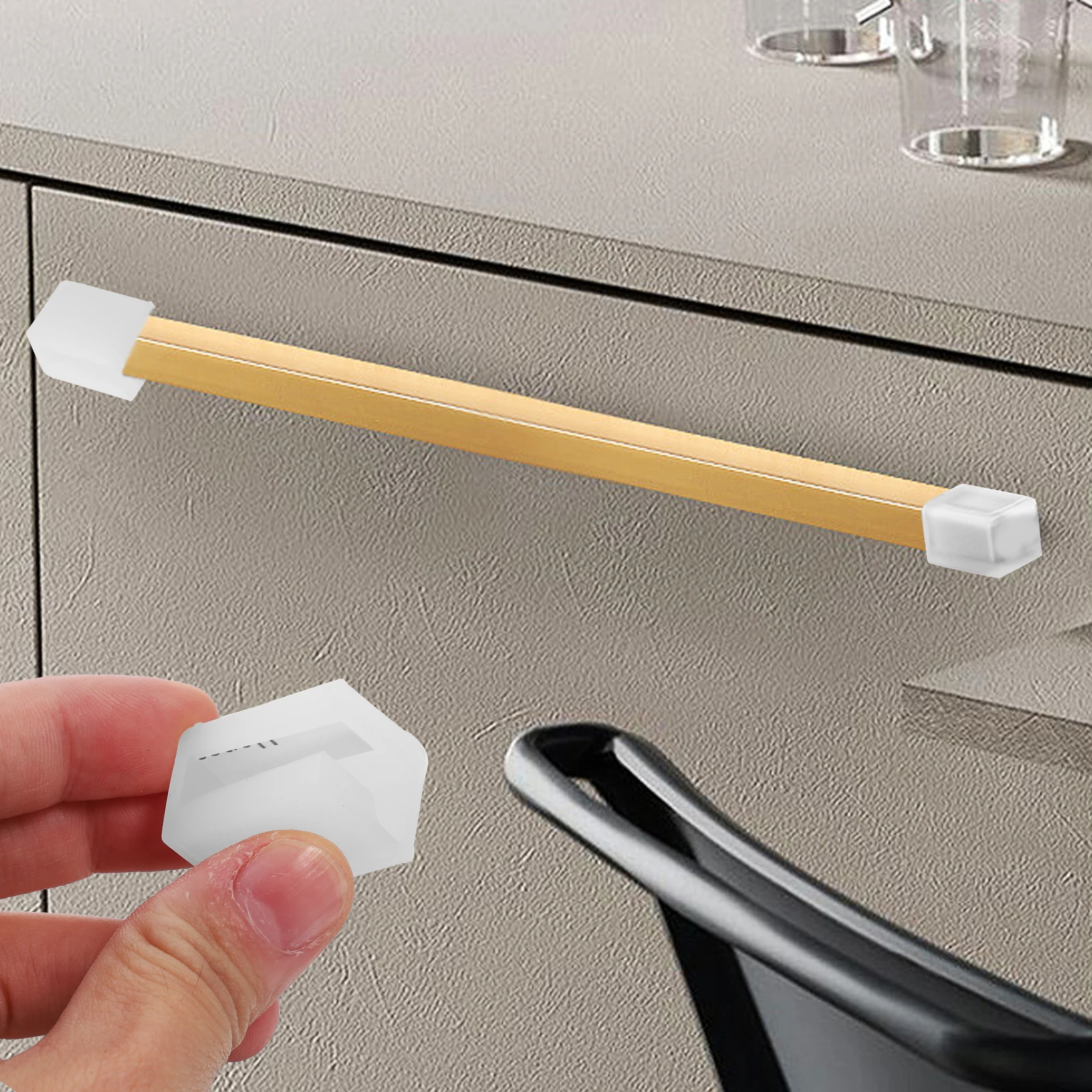 

6pcs Protector Guards Silicone Furniture Edge Safety Guards For Babyproofing Anti-Collision Bumpers Water Oil Resistant