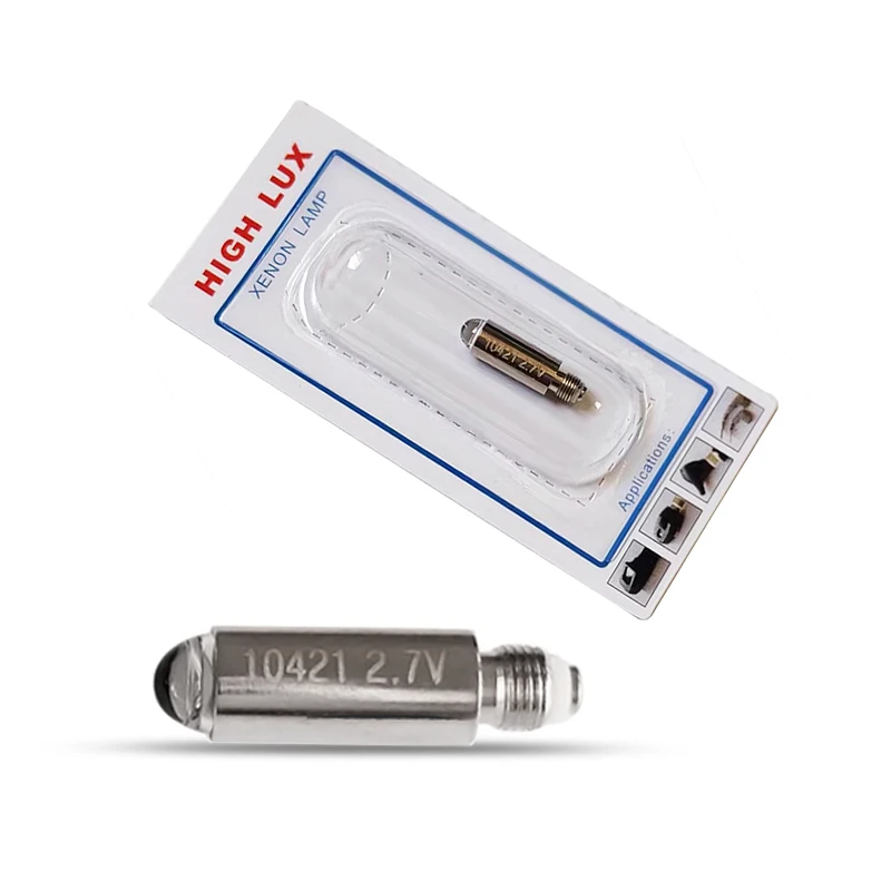 

2.7V #10421 Halogen Replacement Xenon Spare Bulb Lamp Replacement Part Compatible for RIESTER Otoscope Ophthalmoscope # 10421 C1