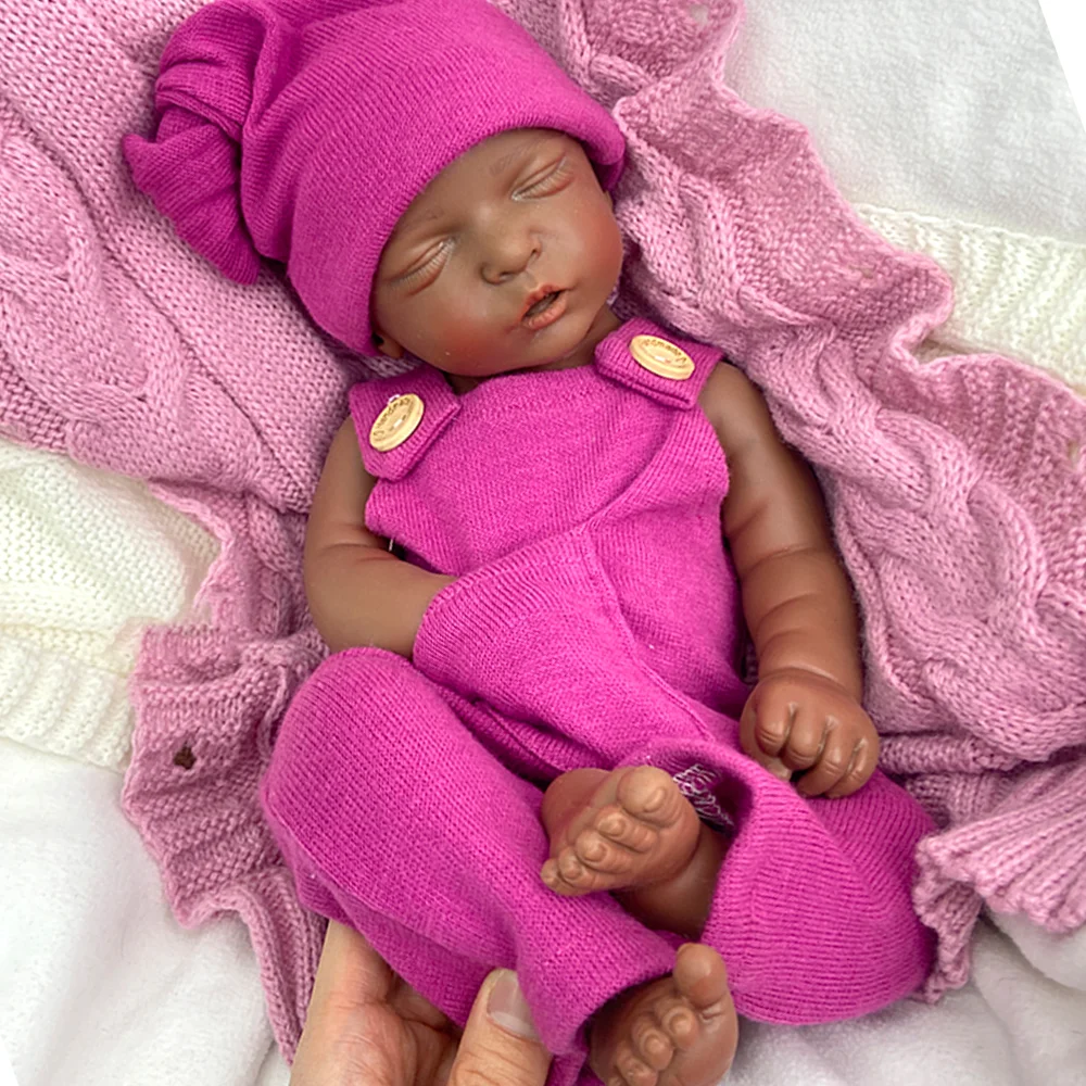 Levensechte 18 inch siliconen reborn babymeisje knuffelige wasbare pasgeboren pop slapende wedergeboorte pop kerstcadeau voor genezende pop