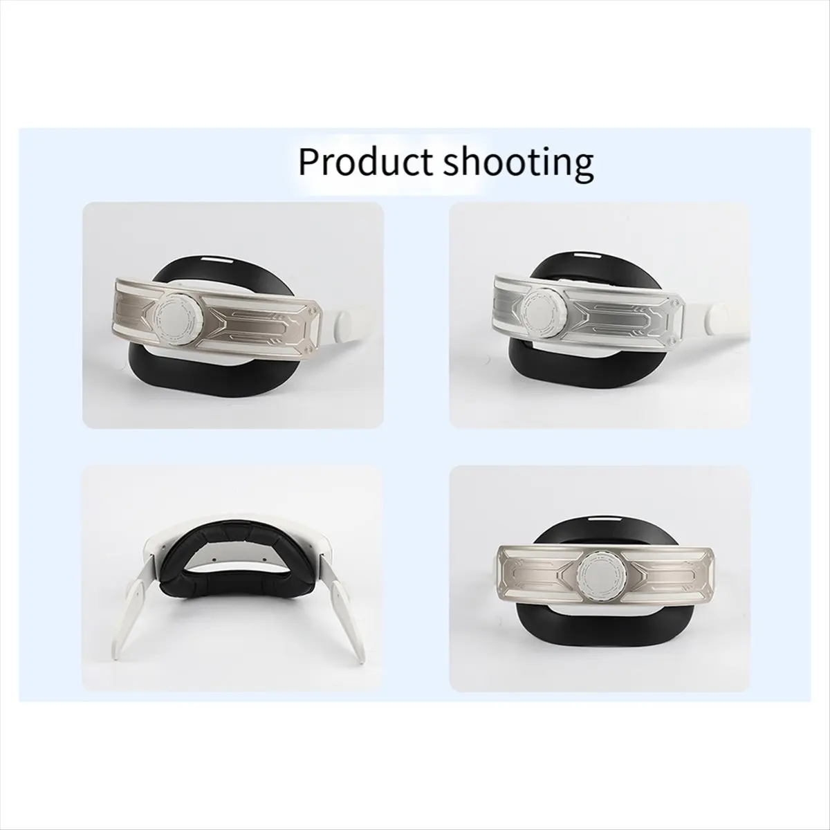 

Регулируемый ремешок на голову AABFK для Meta Quest 2, аксессуары для ремешков Quest 2 Elite для улучшенной поддержки и комфорта VR Gold