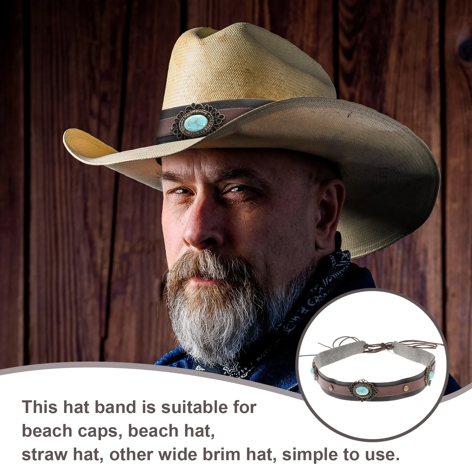 

4 pcs Bands Strap Decorative Straw Band For Women Beach Cap Diy Wide Brim Hat Accessory Decorative Beach Hat Strap