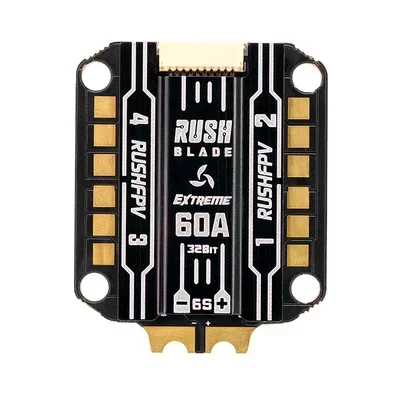 RUSHFPV RUSH BLADE 60A Extreme 128K 30.5mm 3-6S AM32 4in1 Brushless ESC for RC FPV Racing Drones