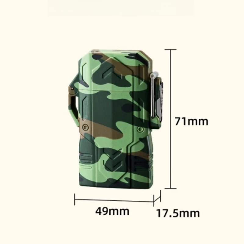 في الهواء الطلق يندبروف ومقاوم للماء قلادة أخف المحمولة جيت لهب صغير نفخ السيجار التخييم أخف الرجال التدخين هدية