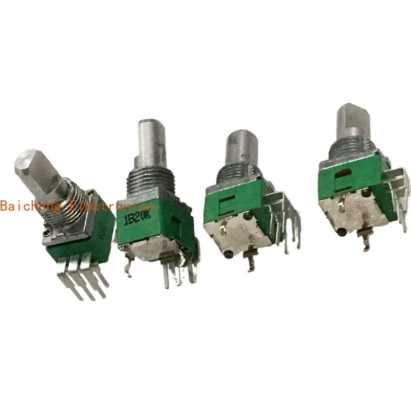 10PCS Precision potentiometer RD902F-B20K vertical dual volume switch 6-pin 15 half axis