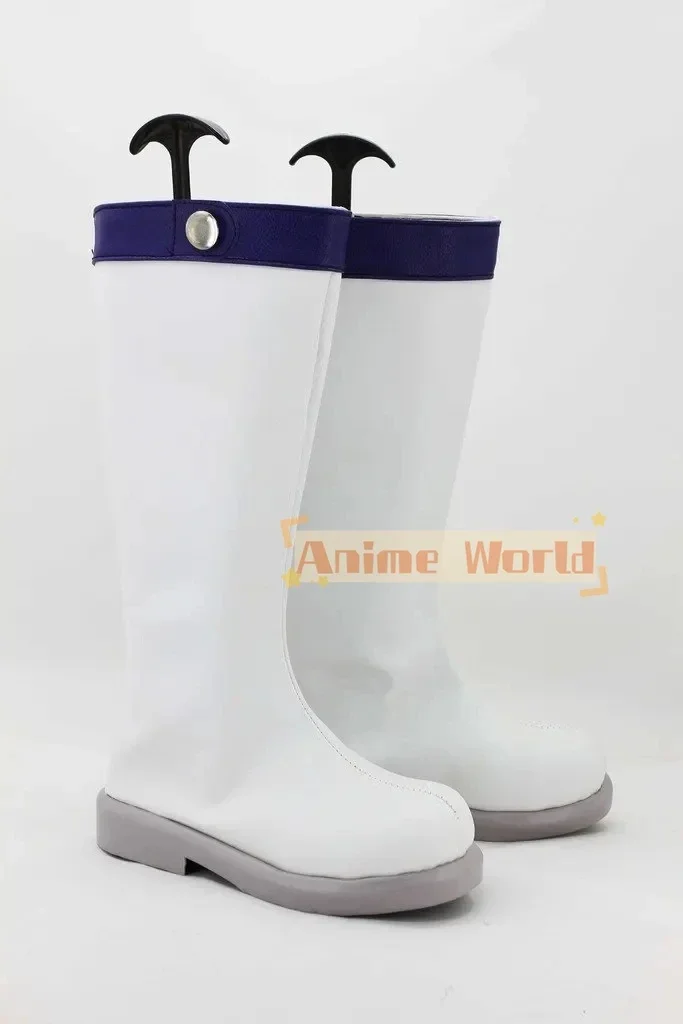 Chaussures Cosplay Lucy Cosplay bottes chaussures blanches sur mesure hommes et femmes portent des chaussures