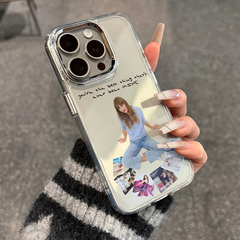 S-Swift Singer T-Taylor Phone Case For iPhone 17 16e 16 15 14 13 12 11 mini Pro Max X XR XSMAX 8 7 Air Plus Transparent Cover view 4