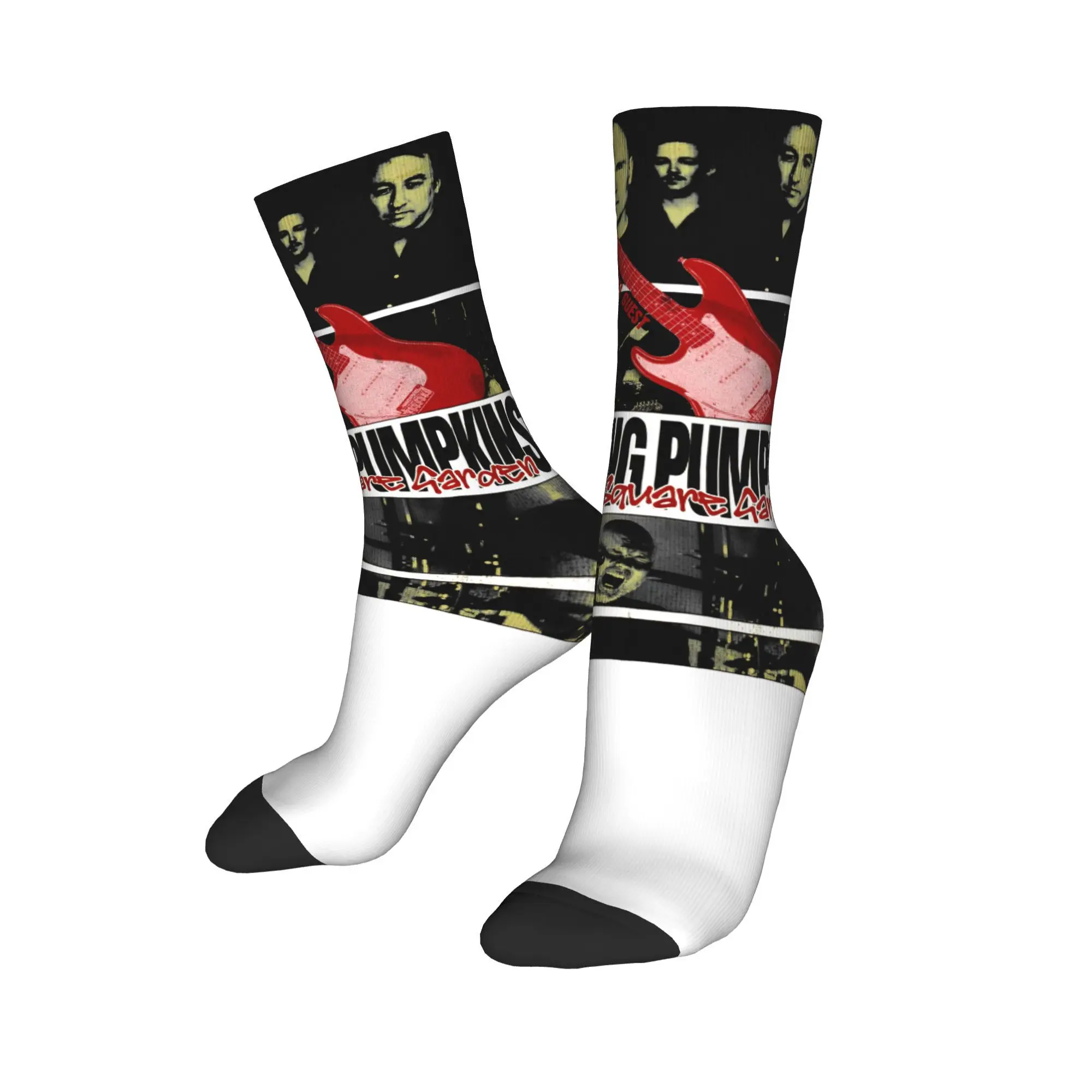 

Fun Unisex Crew Socks Smashing Pumpkins Rock Band Merch Comfortable Non-slip Stockings