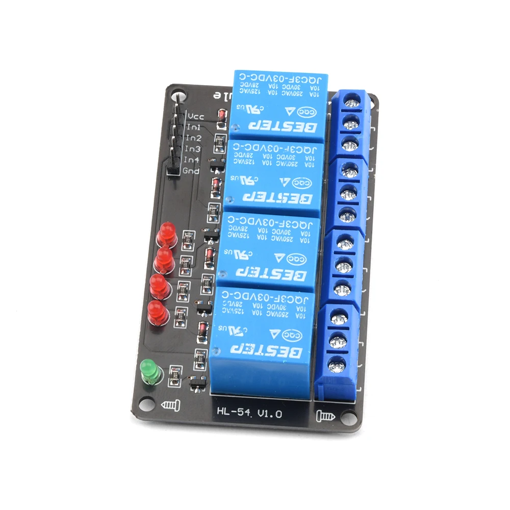 1PCS 1/2/4 Channel 3V Relay Module Board Low Level Trigger Relay Output Relay Module with LED Indicator 1CH 2CH 4CH