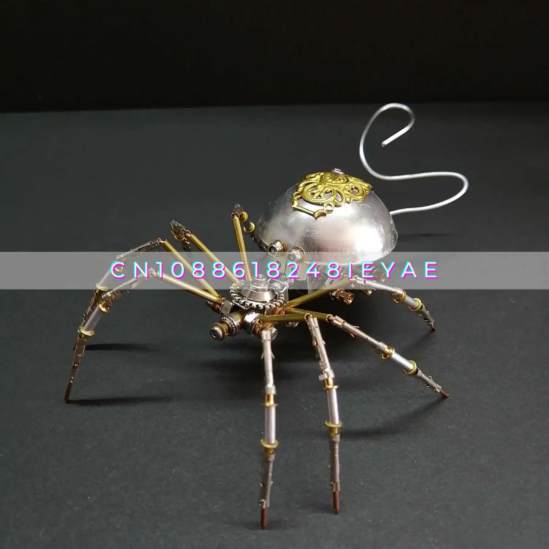 Steampunk Mechanical Spider Hand-assembled Metal Model Creative Crafts Desktop Birthday Gift