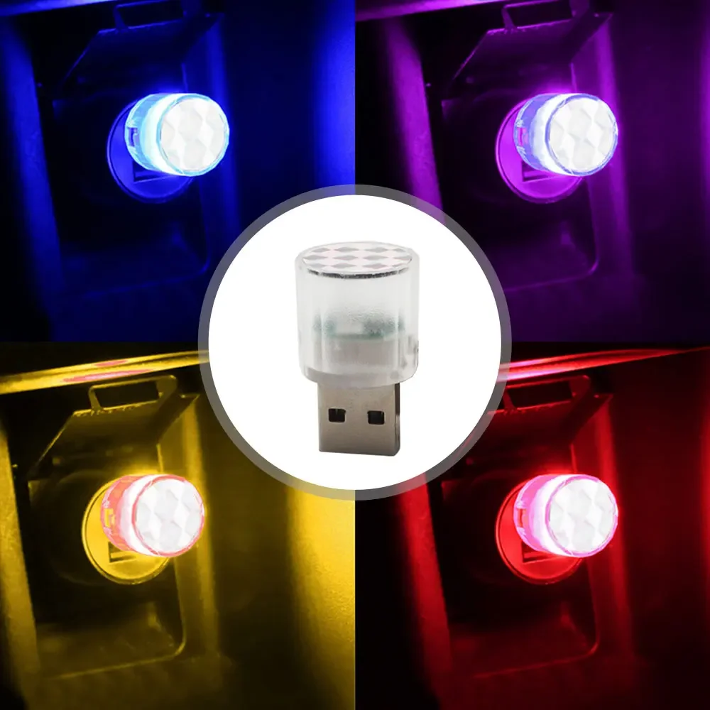 

Mini LED Car Light USB Auto Interior Atmosphere Light Neon Ambient Decorative Lamp Auto Interior Decoration Accessories